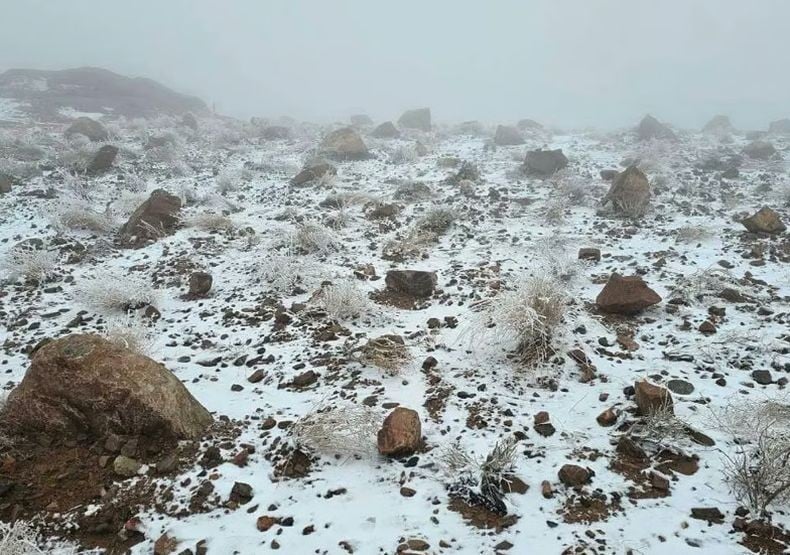 Masya Allah! Begini Penampakan Arab Saudi Diselimuti Salju