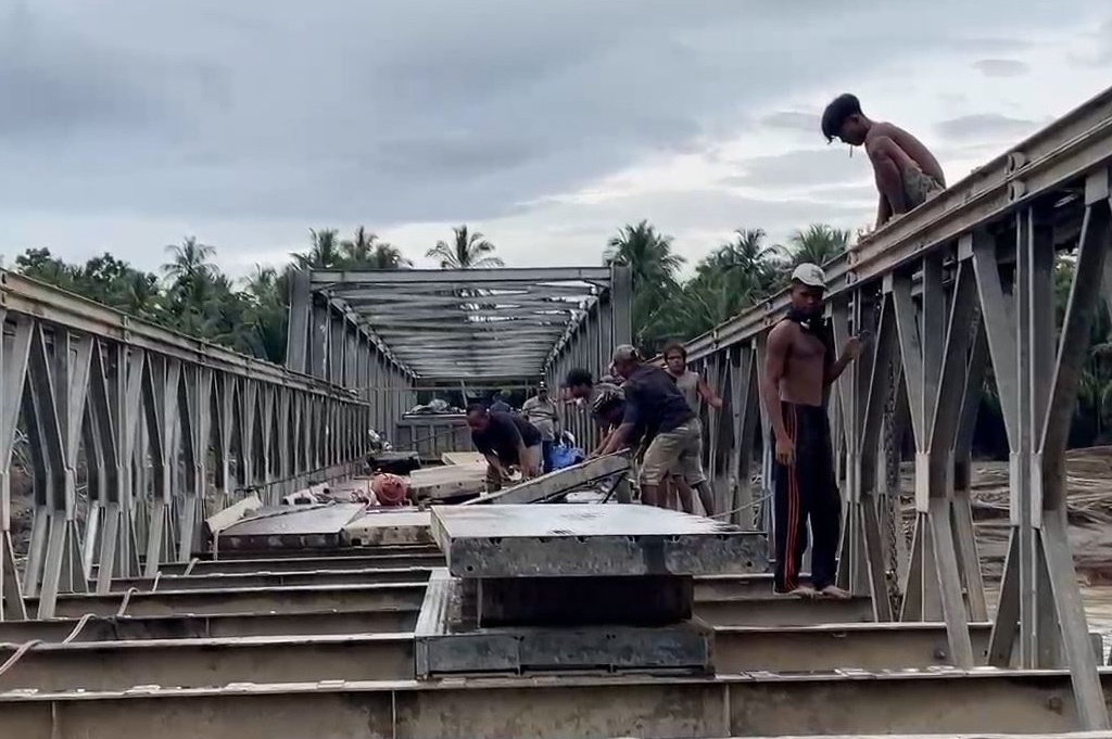 Jembatan Bailey Bireuen Segera Rampung, Warga: Alhamdulillah Sangat Terbantu