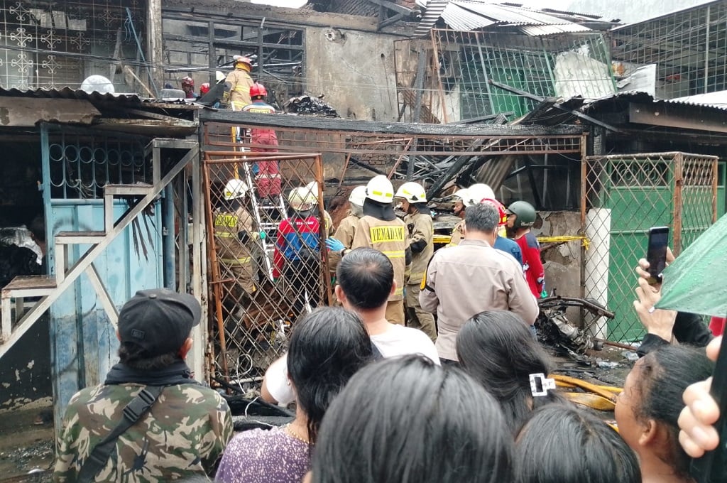 Penampakan Lokasi Kebakaran Maut Tewaskan 5 Orang di Penjaringan Jakut
