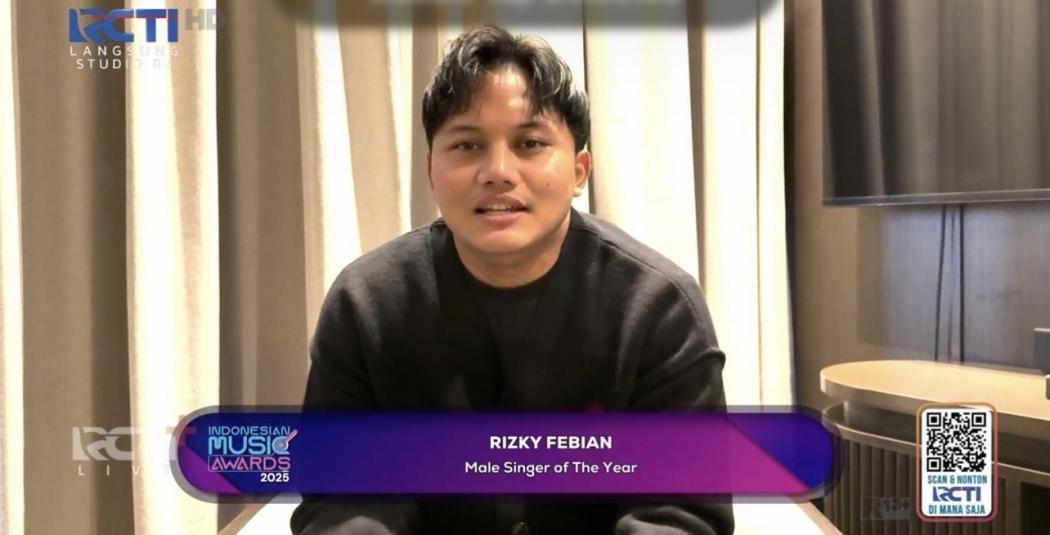 Indonesian Music Awards 2025: Rizky Febian Menang Male of the Year