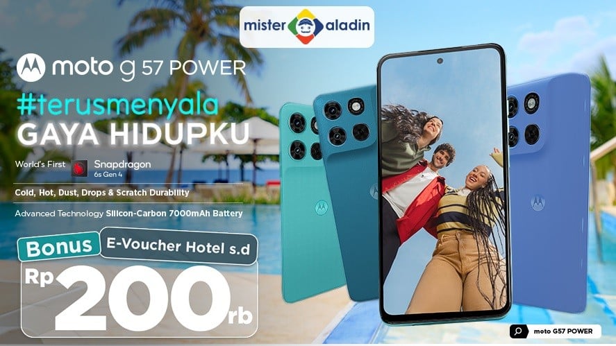 Gaya Hidup Terus Menyala Tanpa Hambatan: moto g57 POWER untuk Setiap Momen Liburan