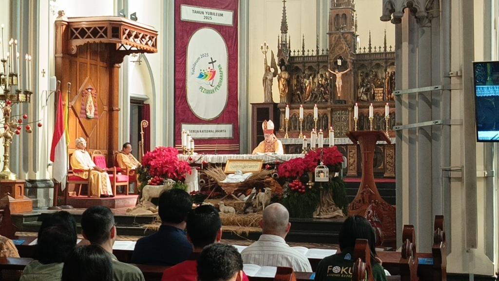 Misa Natal di Gereja Katedral, Kardinal Suharyo Soroti Merosotnya Moral Manusia