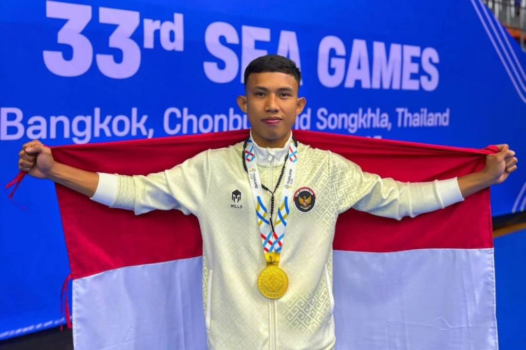Kisah Haru Atlet Kickboxing Indonesia Riyan Jefri, Emas SEA Games Jadi Kado Natal 