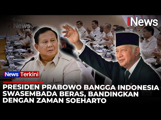 Presiden Prabowo: Cadangan Beras Indonesia Tertinggi Sepanjang Sejarah, Lampaui Era Soeharto 