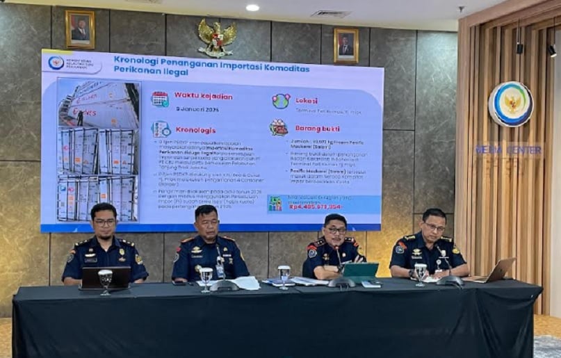 KKP Gagalkan Penyelundupan 100 Ton Ikan Salem, Rugikan Negara Rp4,48 Miliar