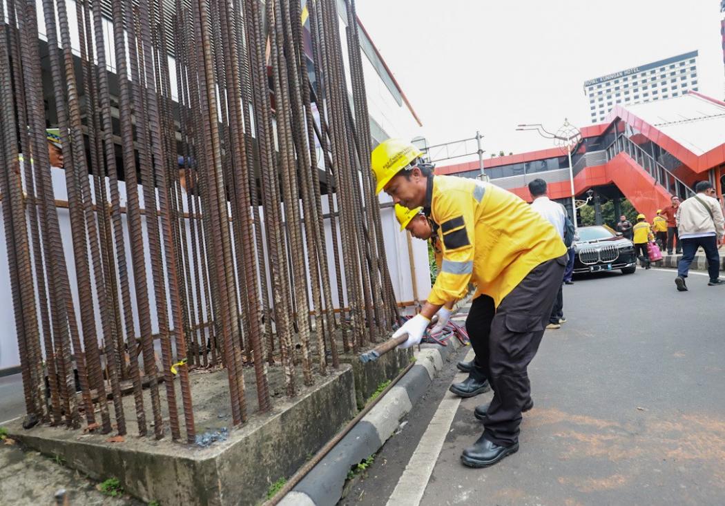 Awas Macet! Ini Jadwal Pembongkaran Tiang Monorel di Rasuna Said