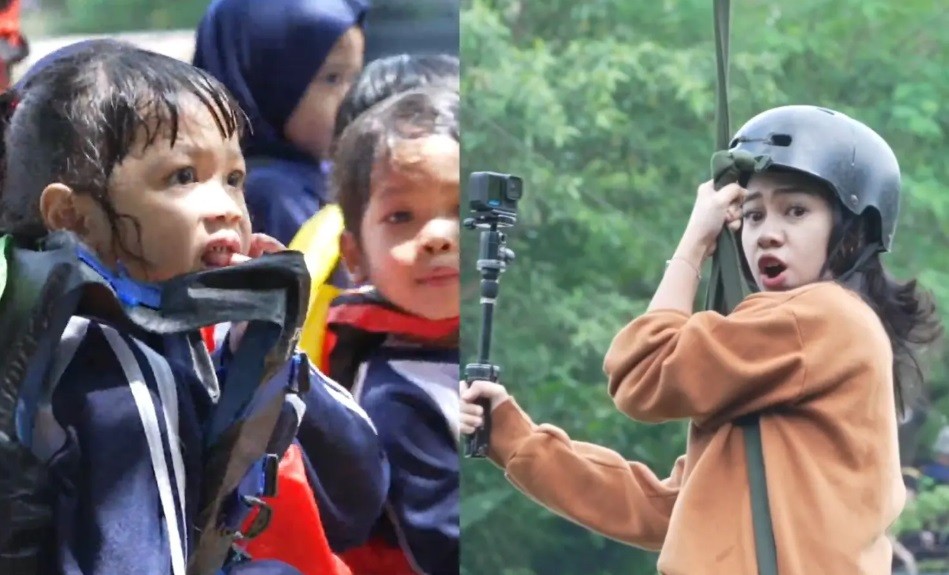 Sehari Bareng Anak TK Azia Dibikin Ketawa Sekaligus Kewalahan