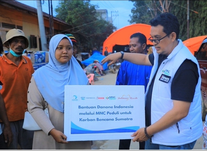 Warga Aceh Tamiang Antusias Sambut Bantuan MNC Peduli, iNews Media Group dan Danone