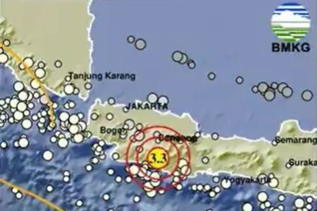 Gempa Hari Ini Magnitudo 3,3 Guncang Bandung Jabar