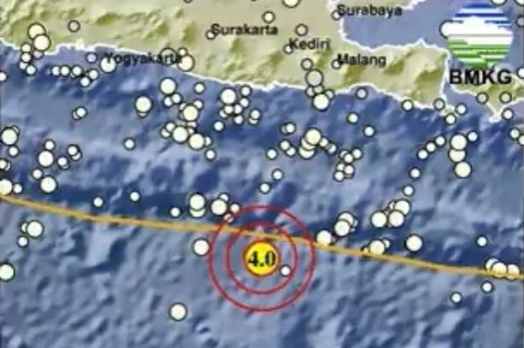 Gempa Hari Ini Magnitudo 4,0 Guncang Pacitan Jatim
