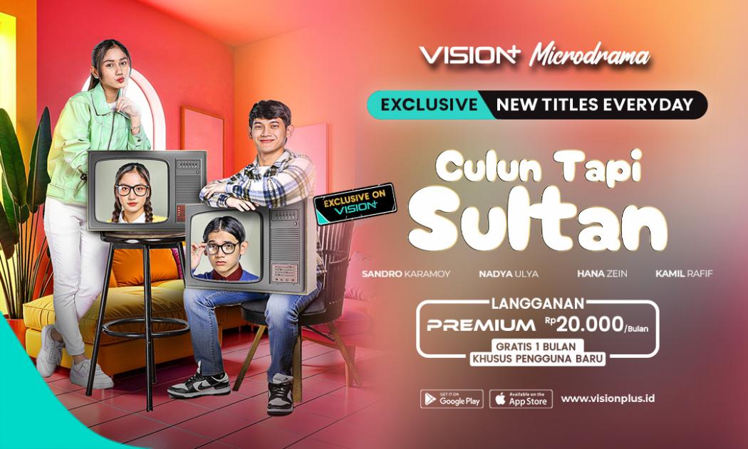 Dikira Cupu Ternyata Tajir Melintir, Tonton Microdrama Terbaru VISION+ Culun Tapi Sultan