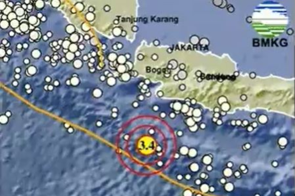 Gempa Hari Ini Magnitudo 3,4 Guncang Sukabumi Jabar