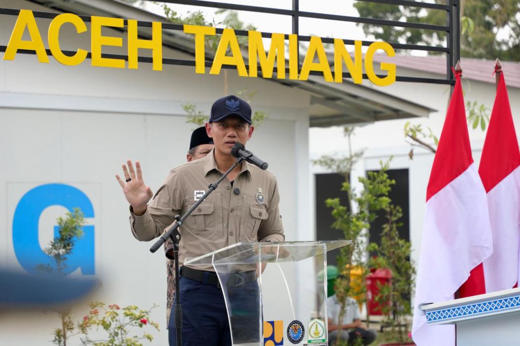 AHY Resmikan Huntara di Aceh Tamiang, Pastikan Negara Hadir untuk Masyarakat