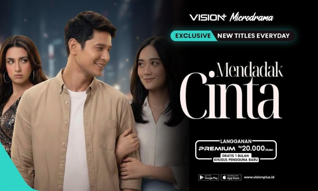 Nonton Microdrama VISION+ Terbaru “Mendadak Cinta”, Jatuh Hati Sama Artis Penuh Skandal! 