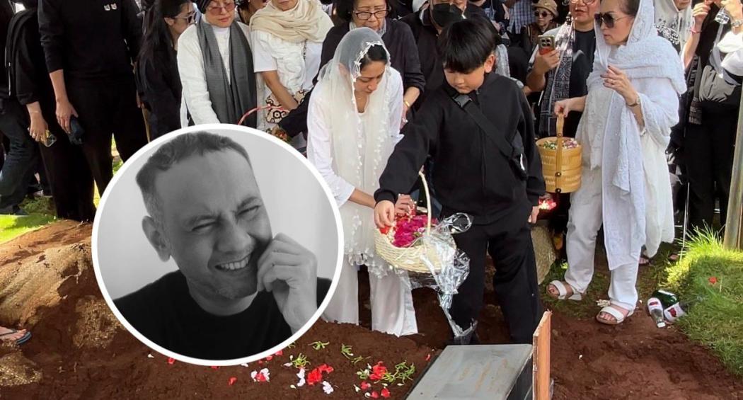 Tangis Istri Pecah saat Jenazah Lucky Widja Dimakamkan di TPU Jeruk Purut