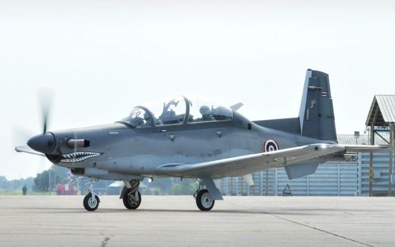 Pesawat Tempur AT-6 Angkatan Udara Thailand Jatuh, 2 Pilot Tewas