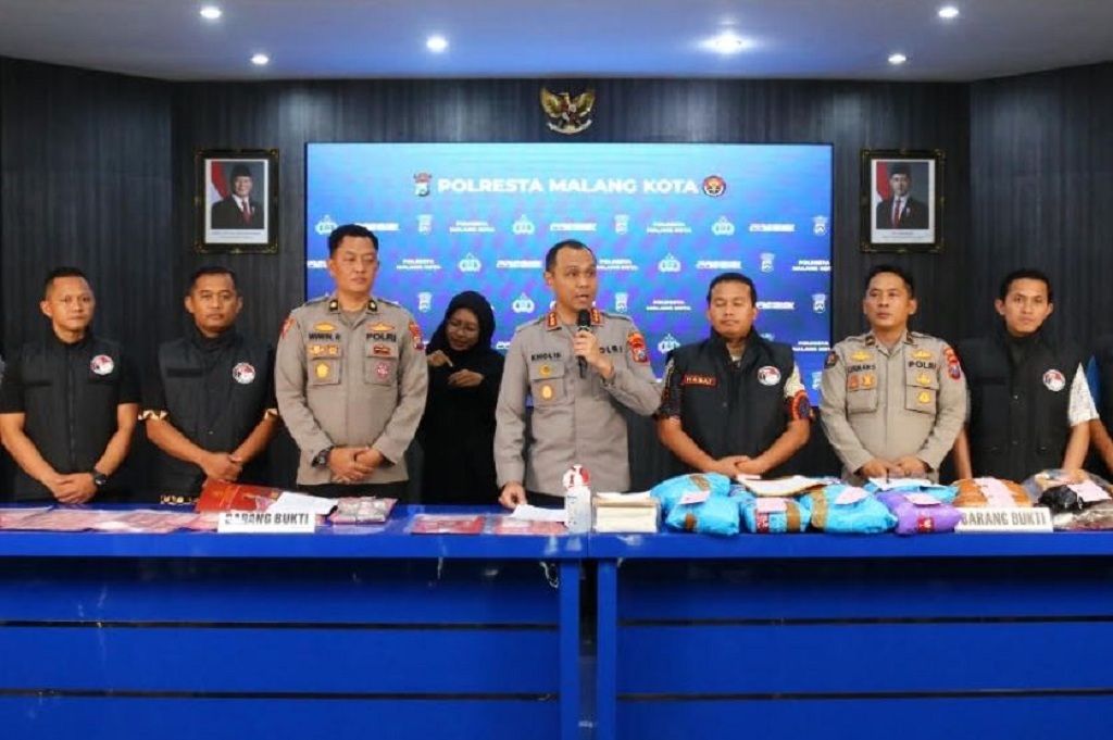 Perang Narkoba! Polresta Malang Ungkap 31 Kasus, Tangkap 36 Tersangka