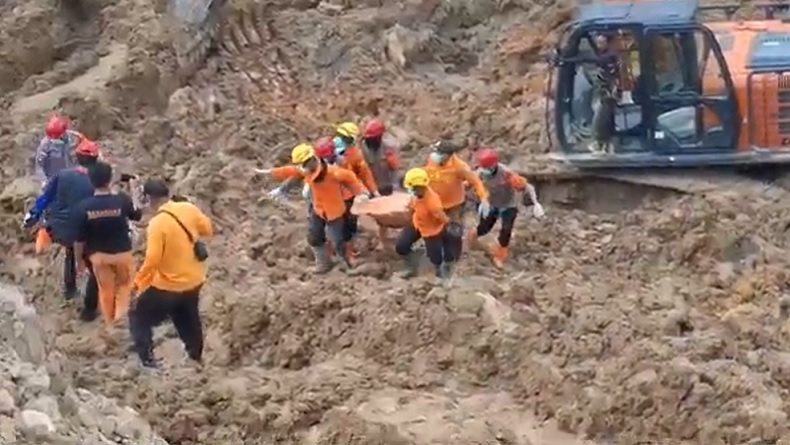 Hari ke-6 Pencarian, 1 dari 7 Korban Longsor Tambang Timah di Bangka Ditemukan