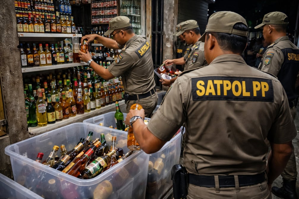Satpol PP Gelar Razia Miras Ilegal jelang Ramadan