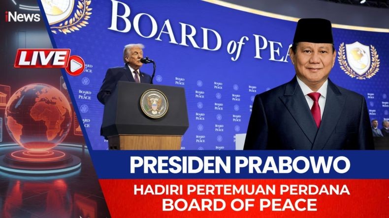 Link Live Streaming Pertemuan Perdana Board of Peace Dihadiri Prabowo dan Trump Malam Ini!