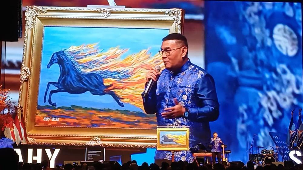 Lukisan Kuda Api Karya SBY Laku Dilelang Rp6,5 Miliar, Dibeli Low Tuck Kwong