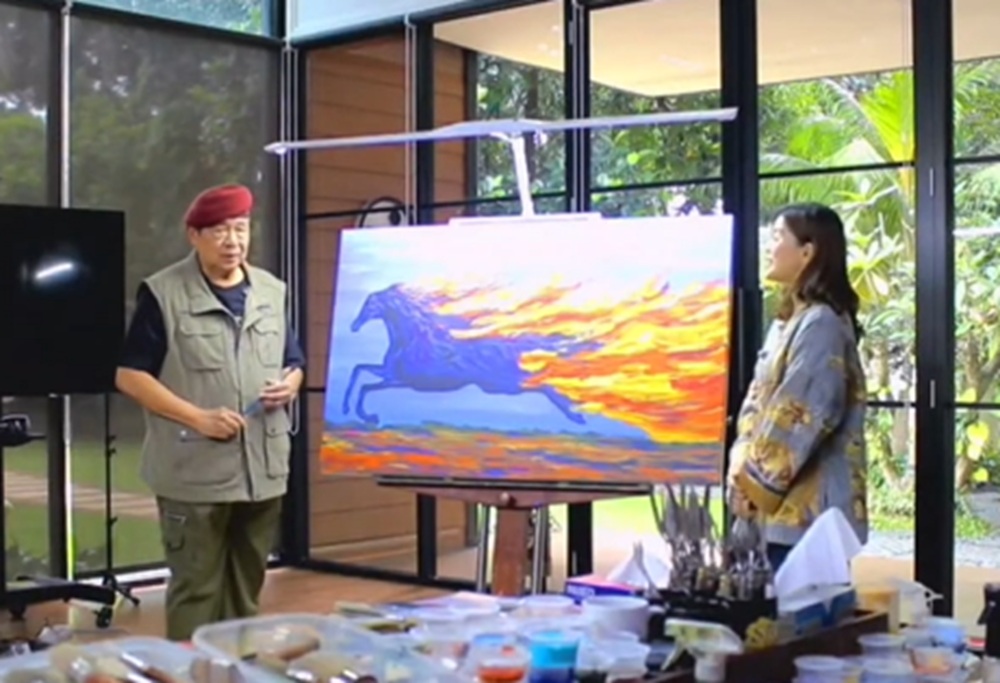 Makna Lukisan Kuda Api Karya SBY yang Dibeli Orang Kaya RI Low Tuck Kwong Rp6,5 Miliar