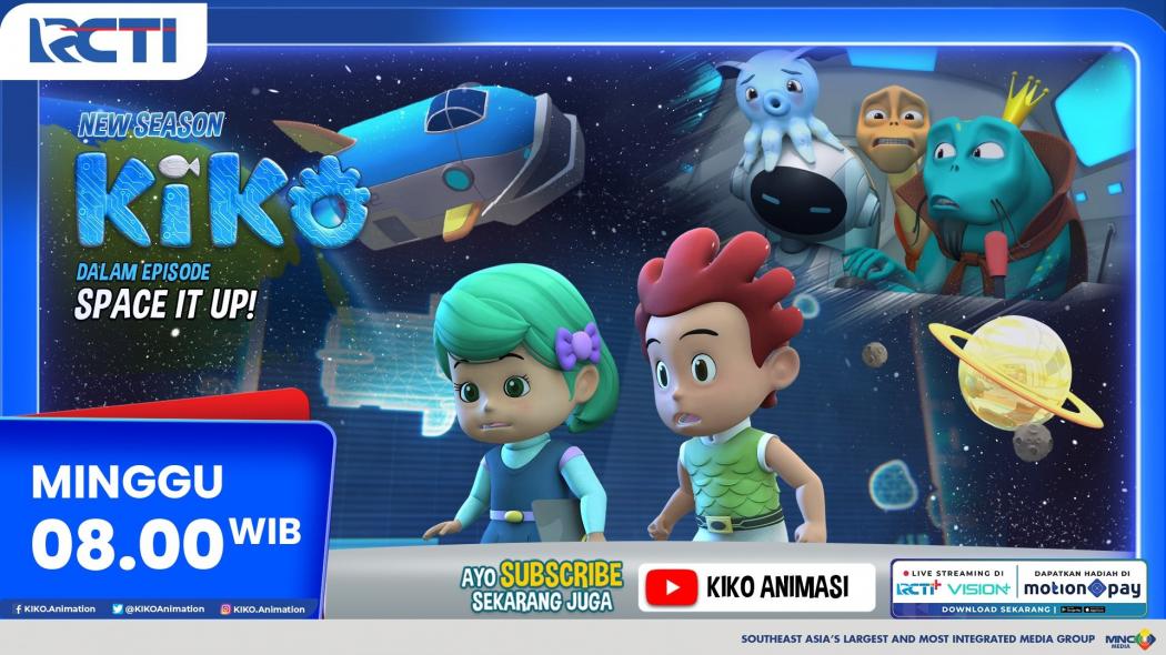 KIKO Season 4 Episode Baru Space It Up, Minggu 22 Feb 2026 Pukul 08.00 Pagi di RCTI