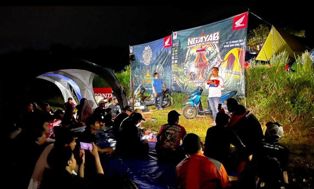 70 Bikers dari Klub Asosiasi Honda Jakarta Touring dan Ngamping 