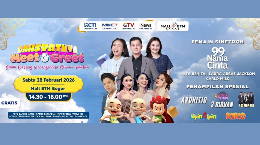 Siap Heboh! Bintang 99 Nama Cinta Ramaikan Dahsyatnya Meet & Greet di Bogor