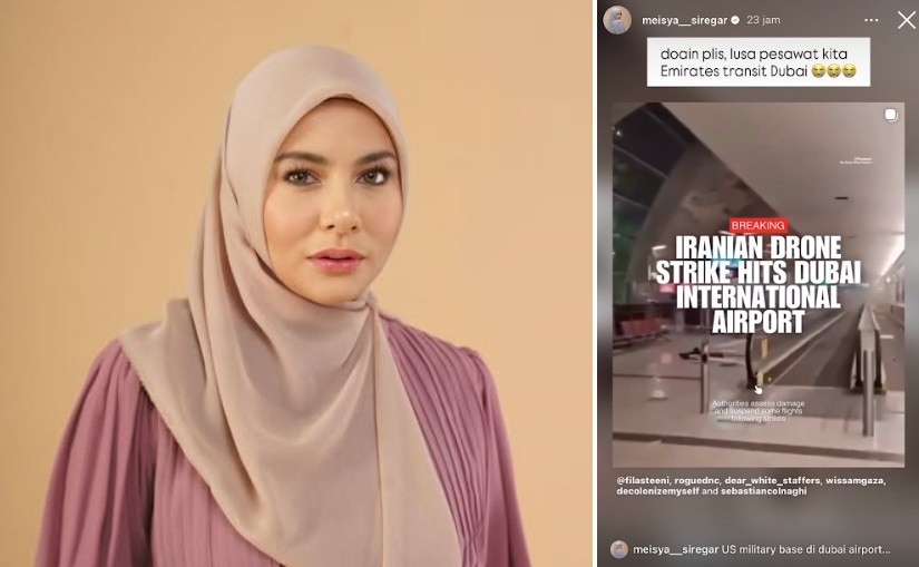 Meisya Siregar Cemas Transit di Dubai usai Umrah, Minta Doa di Tengah Perang AS-Iran