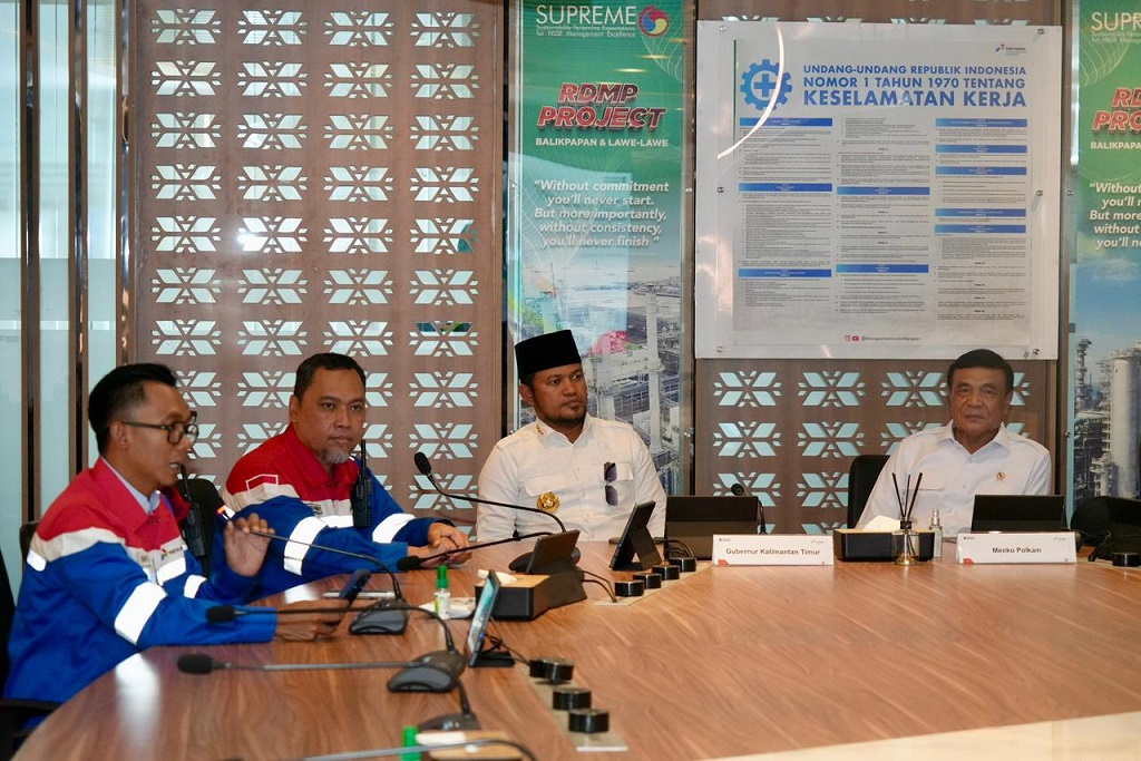 Menko Polkam Cek Operasional Kilang Balikpapan, Antisipasi Dampak Perang di Timur Tengah