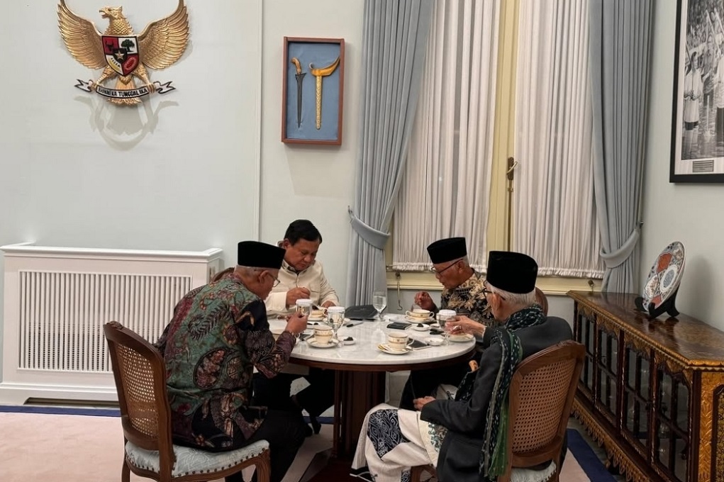 Momen Prabowo Buka Puasa Bersama Ulama, Duduk Semeja dengan Rais Aam PBNU-Ketum MUI
