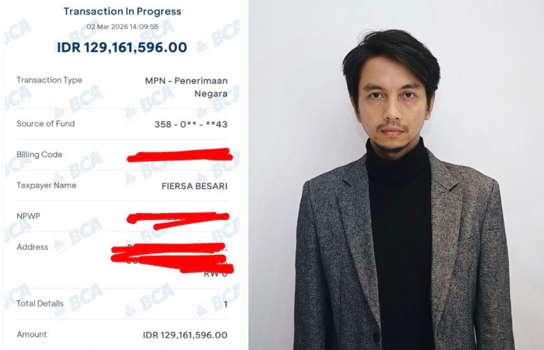 Fiersa Besari Pamer Bukti Bayar Pajak Lebih dari Rp129 Juta, Netizen Auto Heboh Tebak Penghasilannya