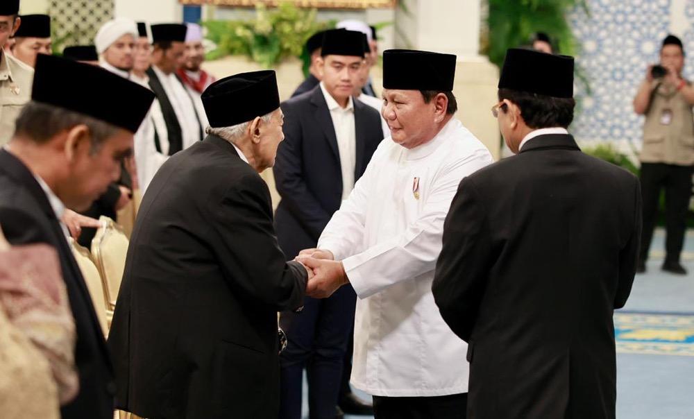 Prabowo Puji Quraish Shihab saat Nuzulul Quran di Istana: Perbedaan Bukan Perpecahan