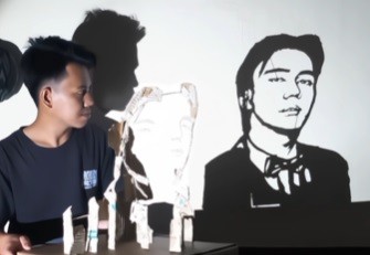 Mengharukan! Pria Ini Ciptakan Siluet Wajah Vidi Aldiano sebagai Penghormatan Terakhir