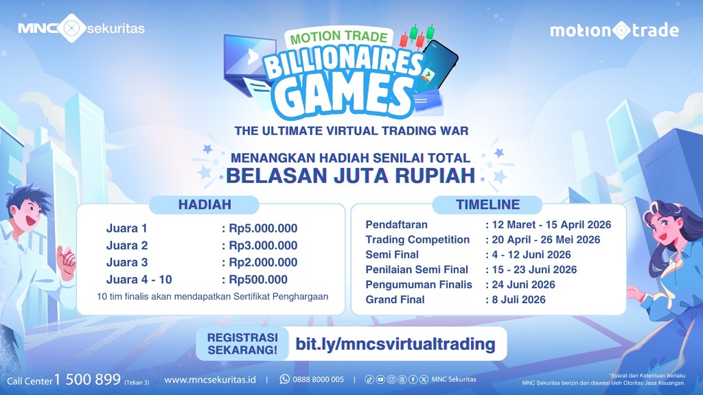 MNC Sekuritas Ajak Pelajar & Mahasiswa Berkompetisi Trading Virtual, Berhadiah Jutaan Rupiah