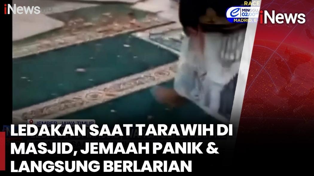 Ledakan Saat Tarawih di Masjid Jember Picu Kepanikan, Polisi dan Gegana Selidiki