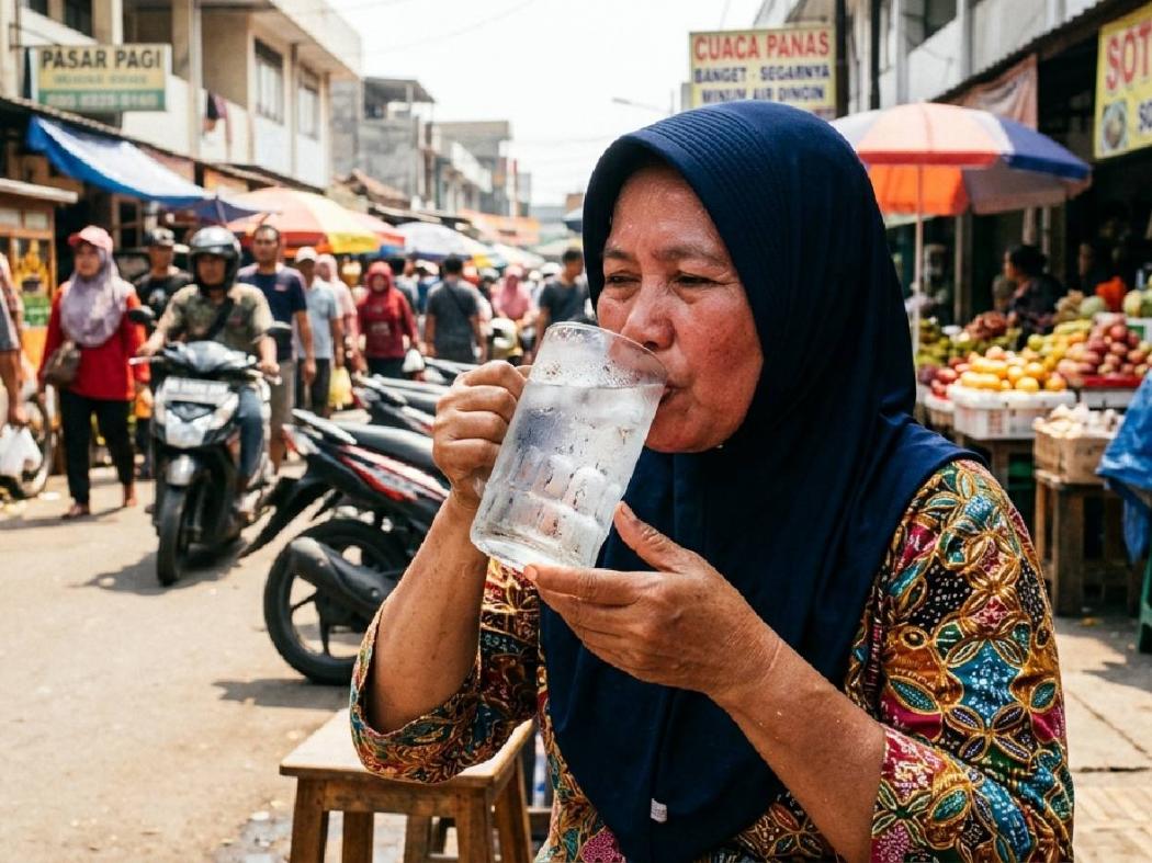 Cuaca Super Panas, Waspada Dehidrasi Parah jika Malas Minum Air Putih
