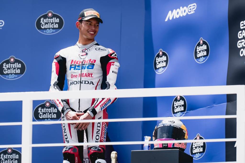 Veda Ega Terharu Usai Cetak Sejarah untuk Indonesia di Moto3