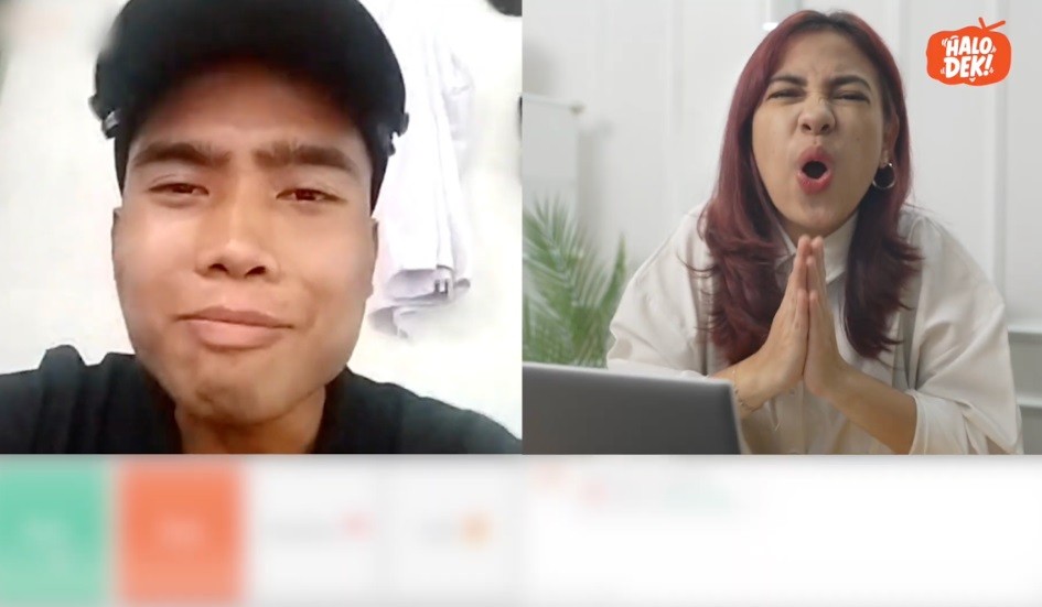 Azia Interview Kerja Sambil Main Ome TV, Jawabannya Bikin Geleng Kepala