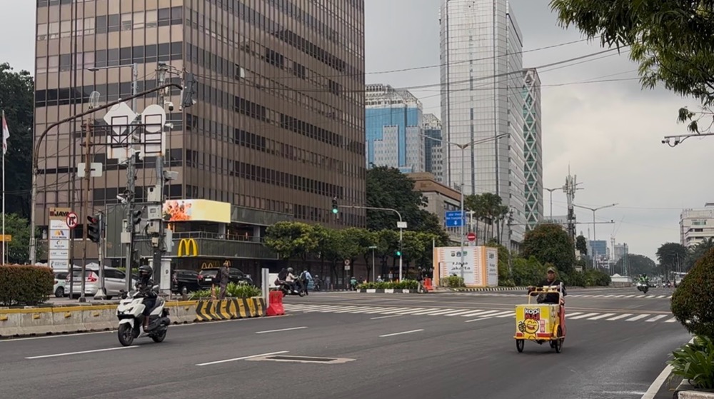 WFA Berlaku usai Lebaran, Lalin di Jakarta Ramai Lancar