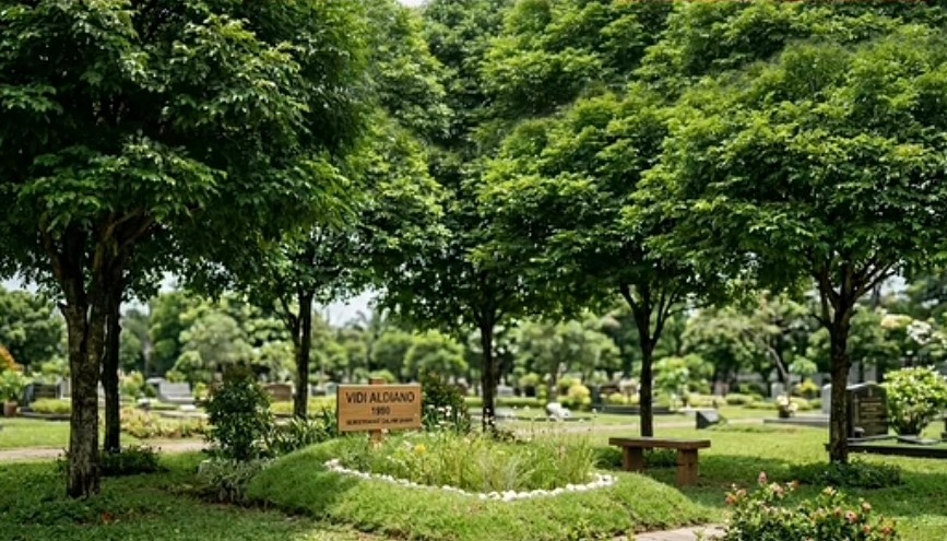 Selain Tanam Pohon, Harry Kiss Akan Pasang Speaker Tenaga Surya di Makam Vidi Aldiano