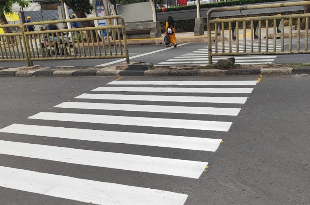 Pemprov DKI Kebut Penataan Zebra Cross Tebet usai Viral Gambar Pac-Man, 2 Lokasi Rampung