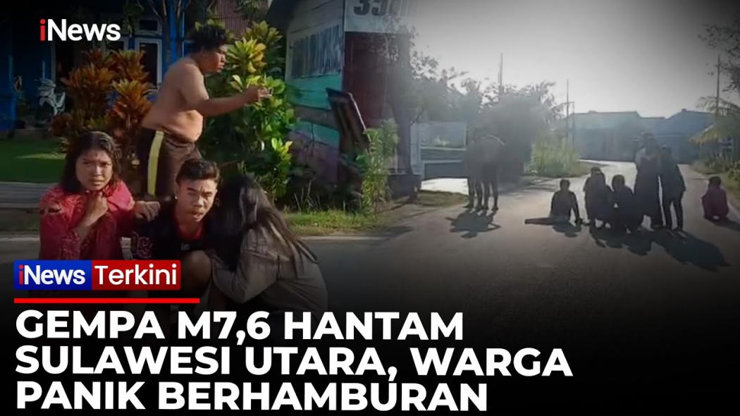 Detik-Detik Gempa M7,6 Guncang Bitung! Tsunami Terjang 9 Wilayah, 1 Orang Tewas