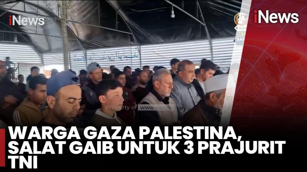 Warga Gaza Salat Gaib untuk 3 Prajurit TNI, Pesan Haru untuk Indonesia Menggema