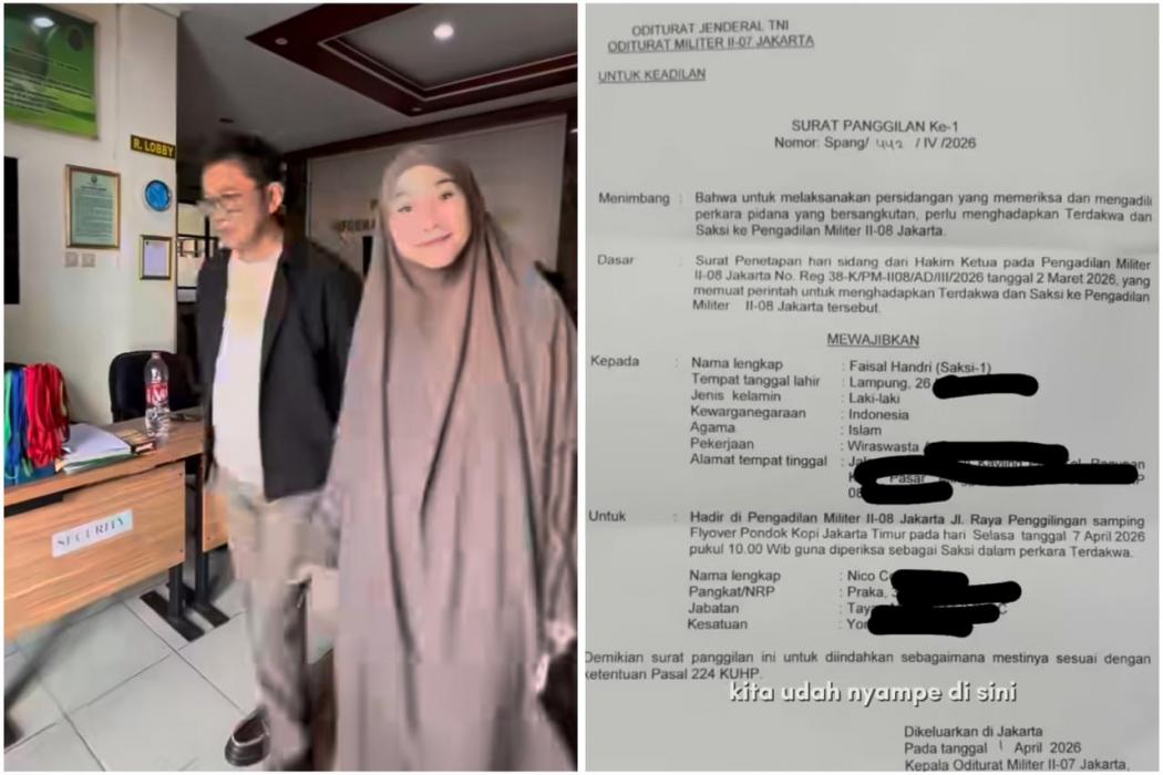 Zaskia Adya Mecca Kecewa, Sidang Kasus Pemukulan Karyawan oleh Oknum TNI Ditunda Tanpa Info!