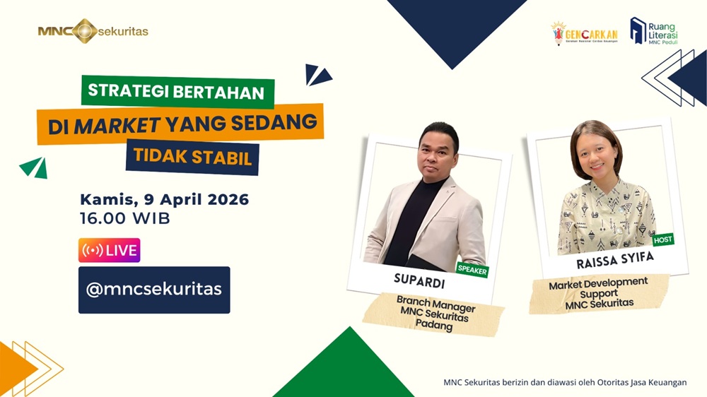Market Lagi Fluktuatif? Ikuti IG Live MNC Sekuritas 'Strategi Bertahan di Market yang Sedang Tidak Stabil'