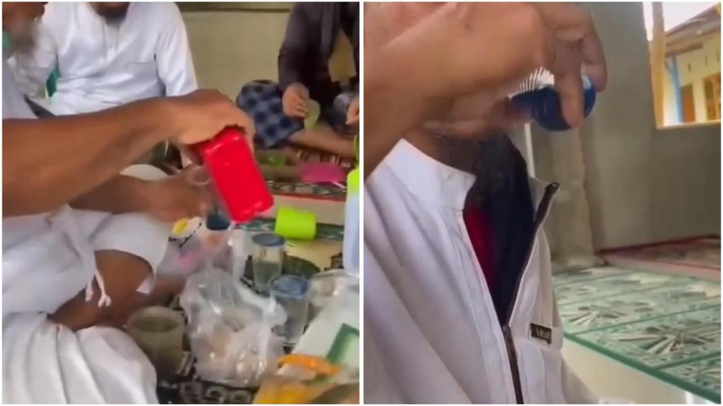 Viral Warga Makassar Minum Oli, Klaim Pegal Linu Hilang Semua!