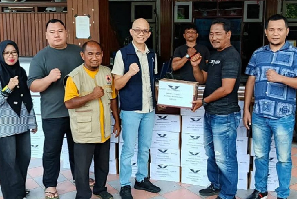 Batang Dua Diguncang Gempa Susulan, Perindo Ternate Tembus Jalur Laut Kirim Bantuan