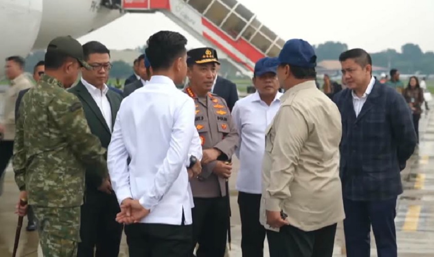 Prabowo Tiba di Tanah Air usai Kunjungi Rusia hingga Prancis, Disambut Gibran